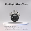 Fire Magic Timer, 3 Hour, FM Logo