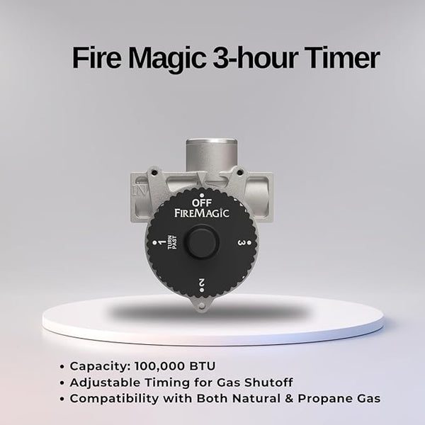 Fire Magic Timer, 3 Hour, FM Logo