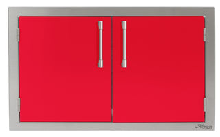 Buy raspberry-red-gloss Alfresco 42 inch Double Access Doors