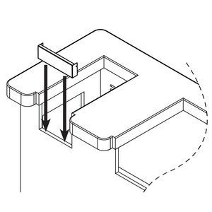 American Outdoor Grill Double Side Burner Adaptor for Pre-Fab Island