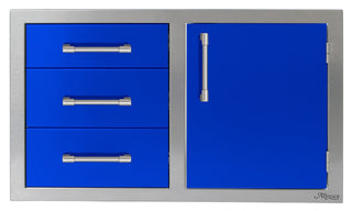 Buy ultramarine-blue-gloss Alfresco 42-Inch Door Drawer Combo