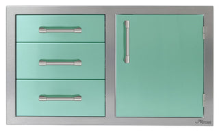 Buy light-green-gloss Alfresco 42-Inch Door Drawer Combo