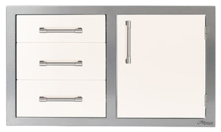 Buy signal-white-gloss Alfresco 42-Inch Door Drawer Combo