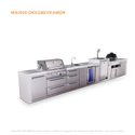 Mont Alpi 4-Burner Deluxe Series Outdoor Kitchen Island With Beverage Center, Kegerator And Kamado Grill Module Plus Extra Storage Drawer Slides - MAi400-DKEGBEVKAMDR