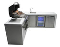 Mont Alpi 400 Deluxe Island with a 90 Degree Corner and Beverage Center