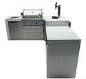 Mont Alpi 400 Deluxe Island with a 90 Degree Corner and Kegerator
