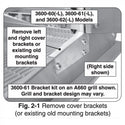 Fire Magic Heavy Duty Rotisserie Bracket Kit for Old Model Aurora 790 & 660