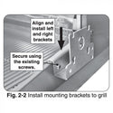Fire Magic Heavy Duty Rotisserie Bracket Kit for Old Model Aurora 790 & 660