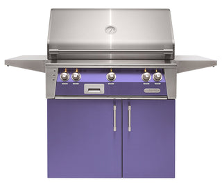 Buy blue-lilac-gloss Alfresco ALXE 36-Inch Freestanding Grill With Rotisserie