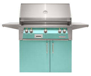 Buy light-green-gloss Alfresco ALXE 36-Inch Freestanding Grill With Rotisserie