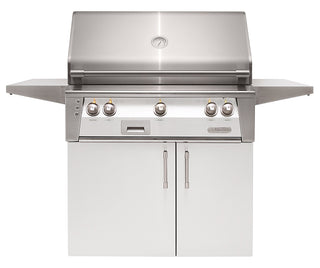 Buy signal-white-gloss Alfresco ALXE 36-Inch Freestanding Grill With Rotisserie