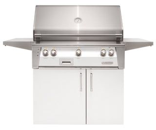 Buy signal-white-matte Alfresco ALXE 36-Inch Freestanding Grill With Rotisserie