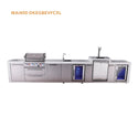 Mont Alpi 4 Burner Deluxe Series Outdoor Kitchen Island with Beverage Center, Kegerator and Corner Fridge Module -MAi400-DKEGBEVFCXL