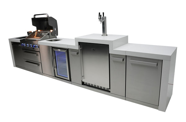Mont Alpi 400 Deluxe Island with a Kegerator and a Beverage Center
