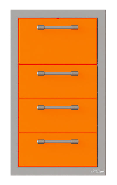 Alfresco 17-Inch Triple Drawer and Towel Holder Combo