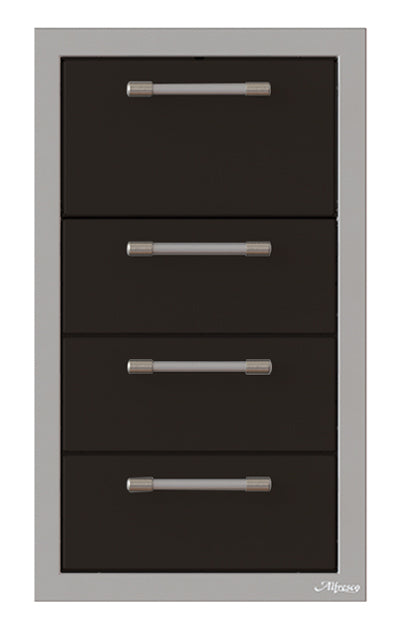 Alfresco 17-Inch Triple Drawer and Towel Holder Combo