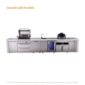 Mont Alpi 4-Burner Deluxe Series Outdoor Kitchen Island With Beverage Center And Kamado Module