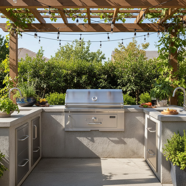 Coyote 36-Inch Built-In Charcoal Grill