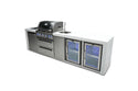 Mont Alpi 400 Deluxe Island with a Beverage Center and Fridge Cabinet