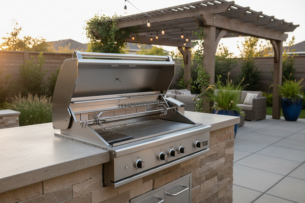 DCS BE1-48RCI 48-Inch Series 9 Built-In Grill with Rotisserie and Infrared Sear Burner