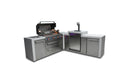 Mont Alpi 805 Deluxe Island with a 90 Degree Corner and Kegerator