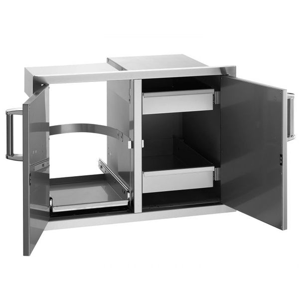 Fire Magic Double Door, Tray and Drawer with Louvers