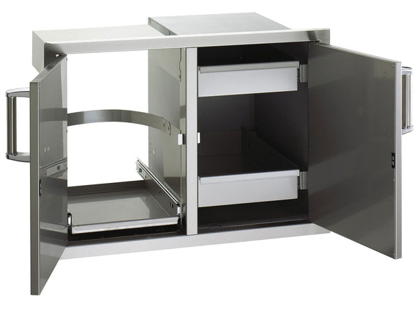 Fire Magic Double Doors w/ Tank Tray, Louvers & Dual Drawers