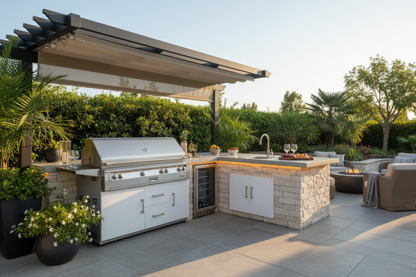 Alfresco 56-Inch All-Grill with Refrigerated Cart, Sear Zone, and Rotisserie