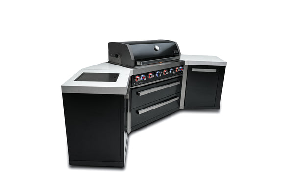 Mont Alpi 805 Black Stainless Steel Island with 45 Degree Corners