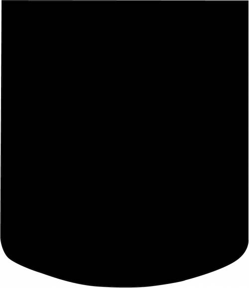 Morsø Hearth Plates Black Steel - Arched Front