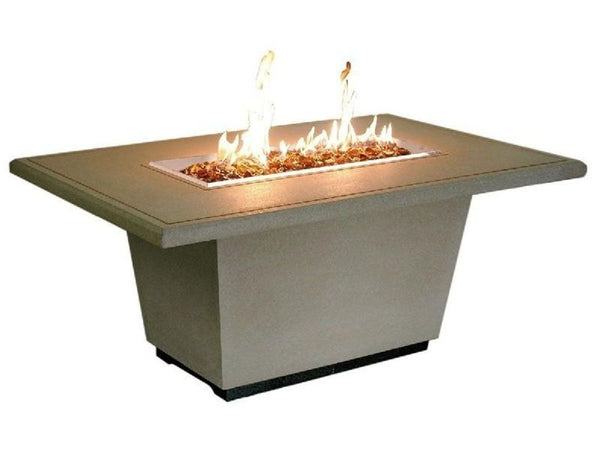 American Fyre Designs Reclaimed Wood Cosmo Rectangle Fire Table