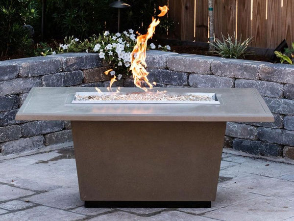 American Fyre Designs Reclaimed Wood Cosmo Rectangle Fire Table