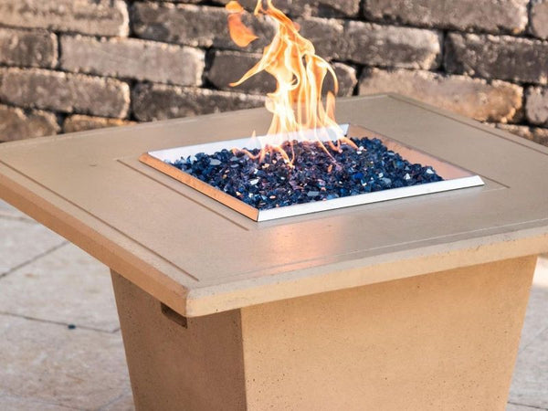 American Fyre Designs Reclaimed Wood Cosmo Square Fire Table