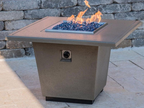 American Fyre Designs Reclaimed Wood Cosmo Square Fire Table