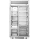 True 42 inch side by side refrigerator/freezer - Stainless Steel - Stainless Glass Door