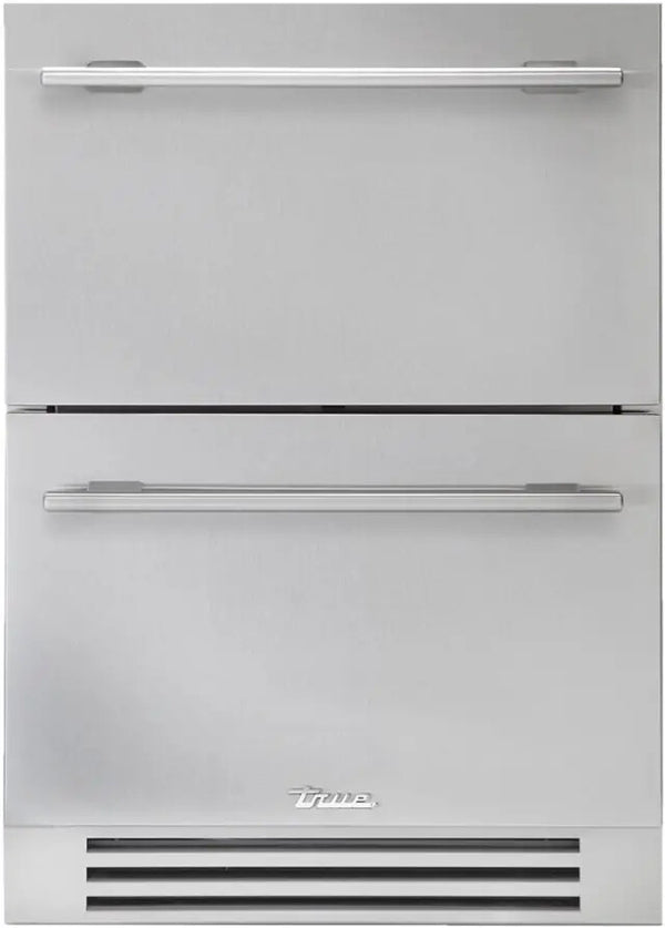 True 24" stainless steel freezer drawers