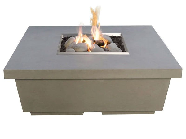 American Fyre Designs Reclaimed Wood Contempo Square Fire Table