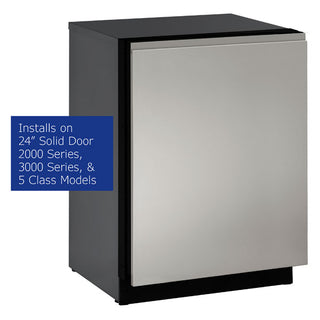 U-Line Stainless Handleless Panel 24" Solid