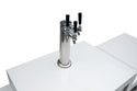 Mont Alpi 86 Inch Outdoor Beverage Center and Kegerator with Glass Door and Lock
