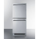 Summit 15 Inch Outdoor Refrigerator ADA with Drawers