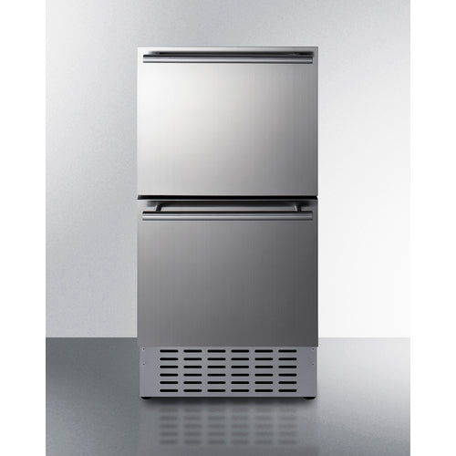 Summit 18 Inch Wide 2-Drawer All-Refrigerator