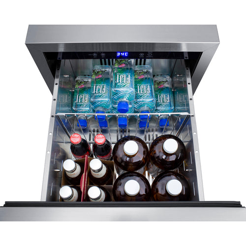 Summit 18 Inch Wide 2-Drawer All-Refrigerator