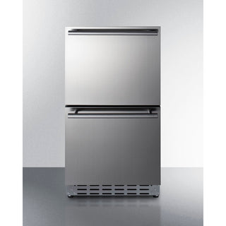 Summit 18 Inch Outdoor Refrigerator ADA with Panel Ready Drawers