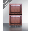 Summit 18 Inch Outdoor Refrigerator ADA with Panel Ready Drawers