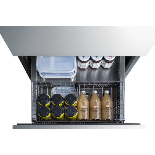 Summit 24 Inch Wide 2-Drawer All-Refrigerator