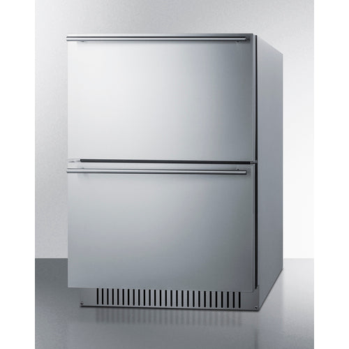 Summit 24 Inch Wide 2-Drawer Refrigerator-Freezer