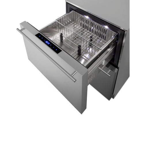 Summit 24 Inch Wide 2-Drawer Refrigerator-Freezer