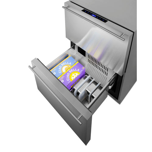 Summit 24 Inch Wide 2-Drawer Refrigerator-Freezer