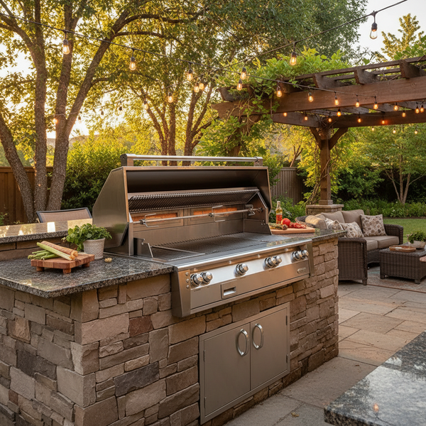 Alfresco 56-Inch Built-In All-Grill with Sear Zone and Rotisserie
