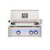 American Outdoor Grill 24 inch L-Series built-in gas grill in stainless steel finish with rear burner and rotisserie kit